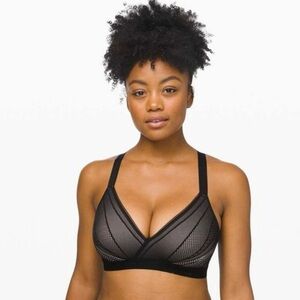 🍋Lululemon Black Awake To Lace Bra 
Size 36D